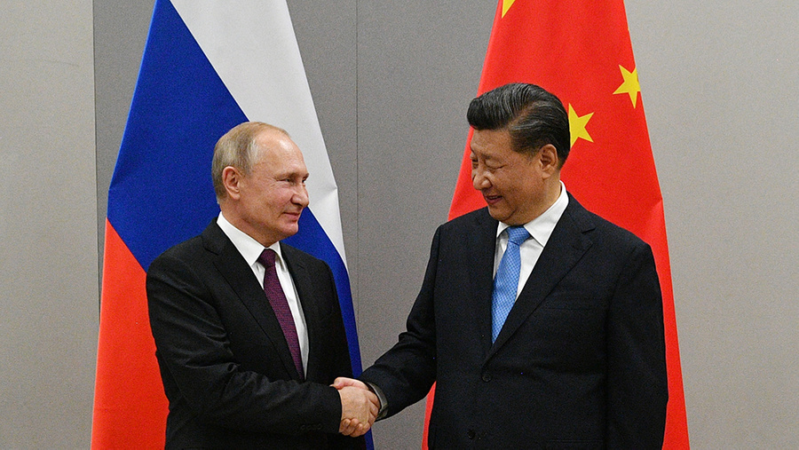 <p>Президент РФ Владимир Путин и председатель КНР Си Цзиньпин. Фото © ТАСС / Ситдиков Рамиль</p>
