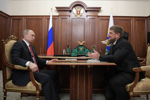 Песков назвал темы разговора Путина с Кадыровым на встрече в Кремле