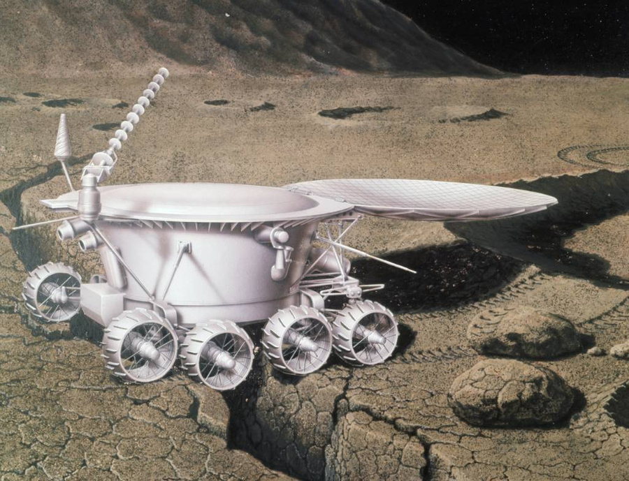 Рисунок "Луноход-1" на Луне", 1970. Фото © ТАСС