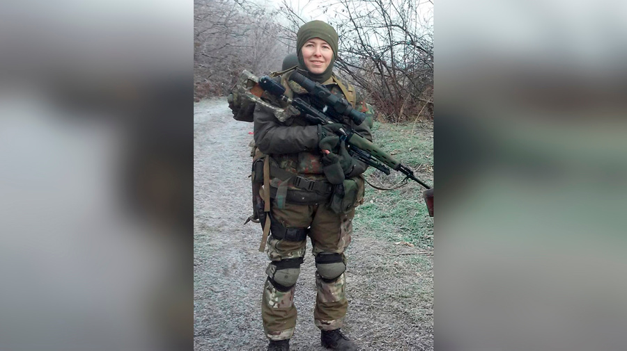 Украинский снайпер Елена Белозерская © Facebook / bilozerska