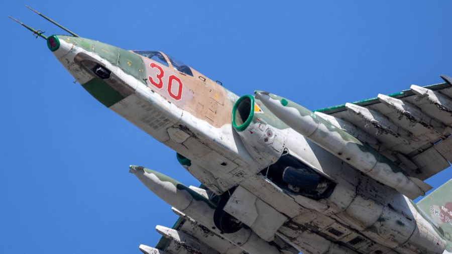 <p>Штурмовик Су-25СМ. Фото © ТАСС / Эрик Романенко</p>