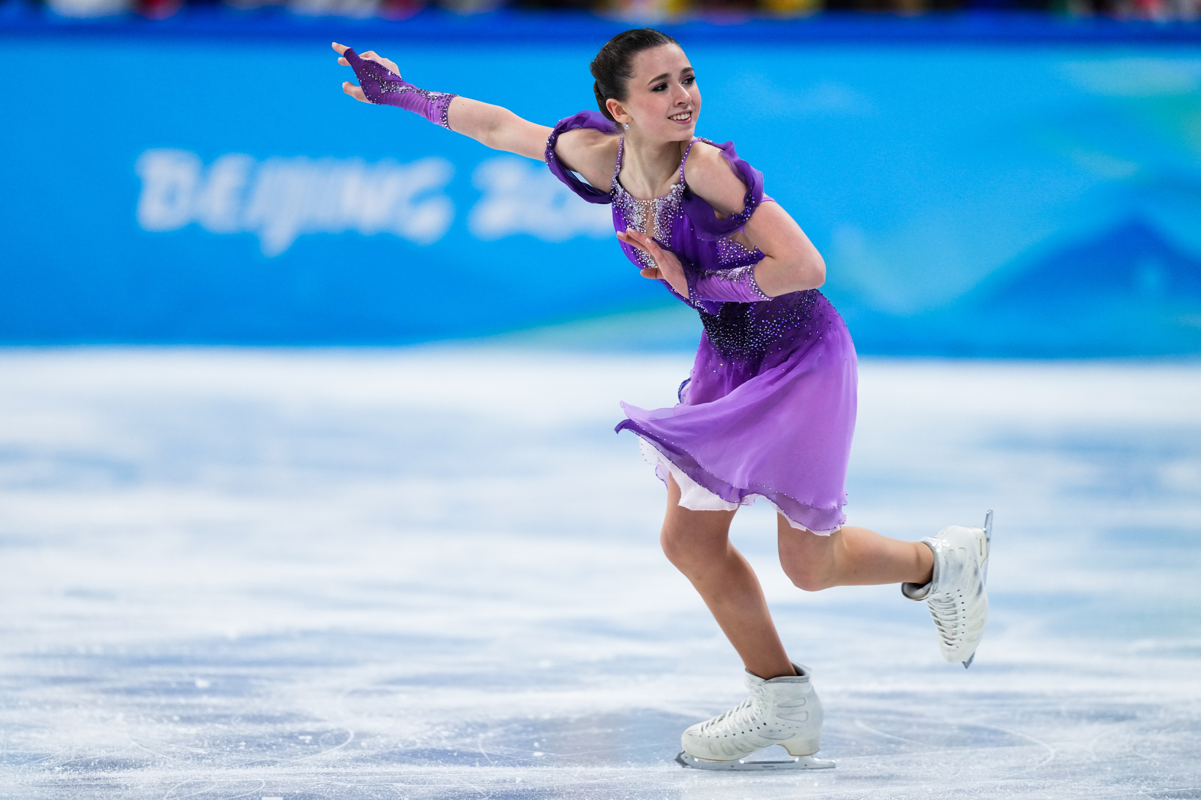 Фигуристка Камила Валиева. Фото © Getty Images / Ni Minzhe /CHINASPORTS / VCG