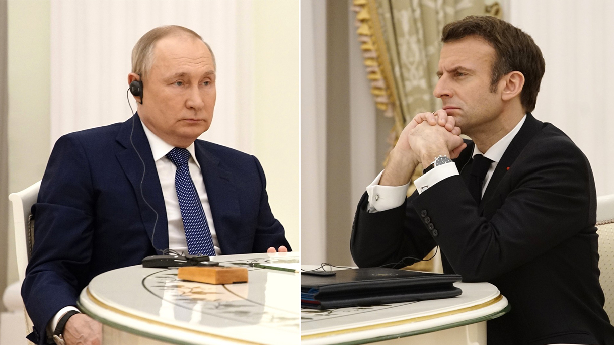 В Кремле завершились переговоры Путина и Макрона