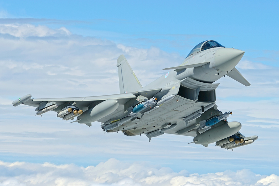 <p>Истребитель Typhoon-fgr4. Фото © <a href="https://www.raf.mod.uk/aircraft/typhoon-fgr4/" target="_blank" rel="noopener noreferrer">ВВС Великобритании</a></p>