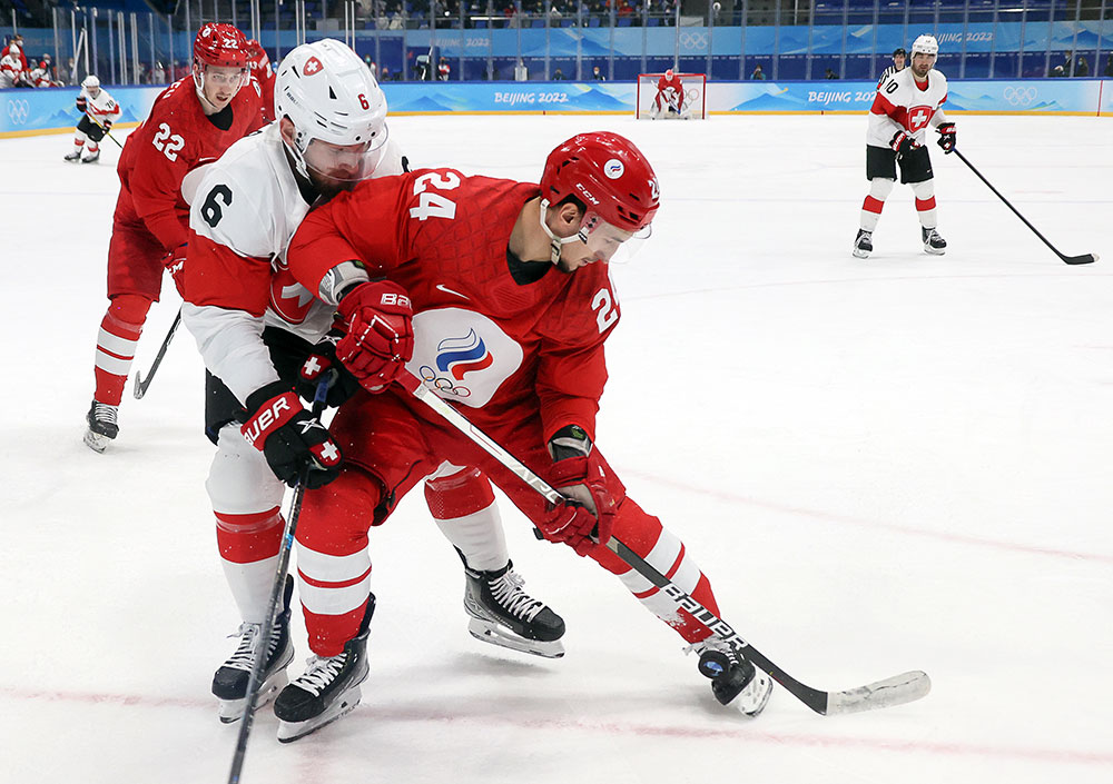 Хоккей. Мужчины. Россия – Швейцария. Фото © ТАСС / Валерий Шарифулин