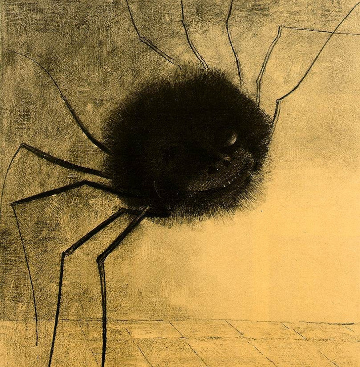 "Улыбающийся паук" Одилона Редона. Фото © Odilon Redon / The Smiling Spider / Catalogue Mellerio (Paris, 1923), number 72 / Wikimedia Commons