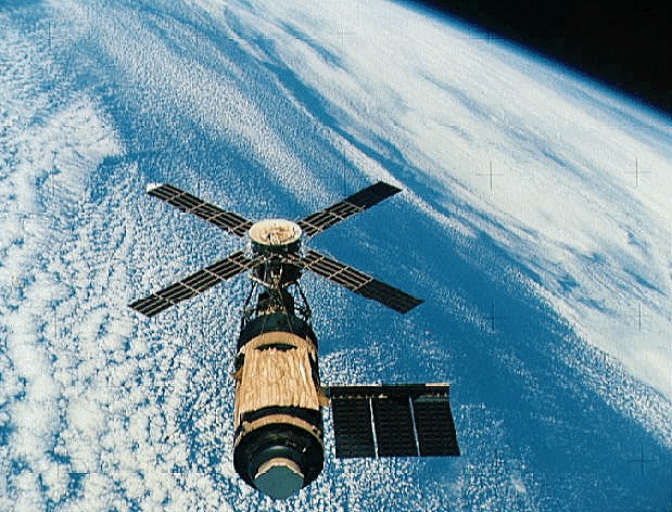 Skylab на орбите Земли, 1970-е годы. Фото © Getty Images / Heritage Space