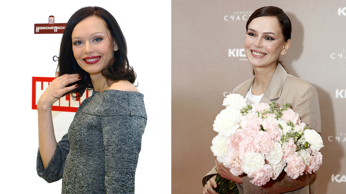 Актриса Ирина Безрукова в 2006 и в 2021 годах. Фото © ТАСС / Артём Геодакян,  Александр Саверкин