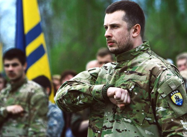 Николай Кравченко клянётся убивать врагов Украины. Фото © VK / Сергій Кравченко