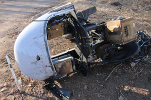 Минобороны РФ показало фото сбитого под Киевом ударного дрона Bayraktar
