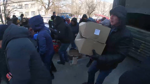 Российские военные доставили около восьми тонн гумпомощи в Балаклею