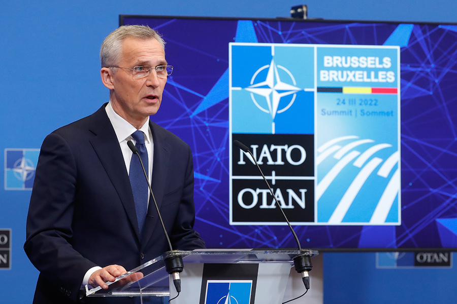 Генеральный секретарь НАТО Йенс Столтенберг. Фото © ТАСС / EPA / STEPHANIE LECOCQ
