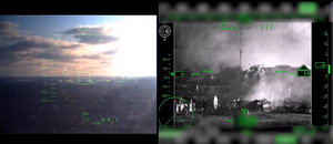 Минобороны показало кадры уничтожения командного пункта ВСУ вертолётами Ка-52