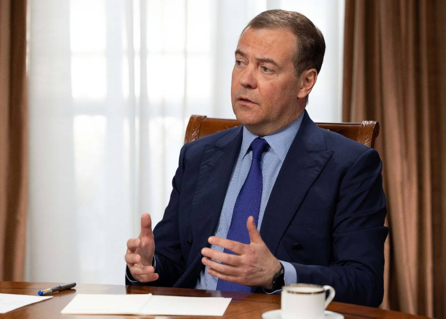 Заместитель председателя Совбеза РФ Дмитрий Медведев. Фото © ТАСС / Екатерина Штукина