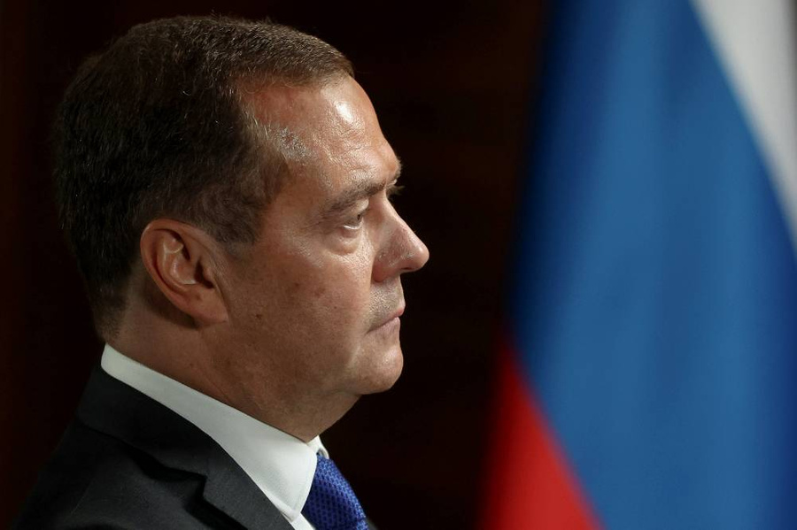 Заместитель председателя Совбеза РФ Дмитрий Медведев. Фото © ТАСС / Екатерина Штукина / POOL
