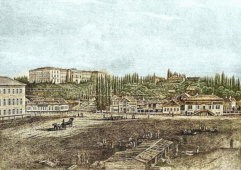 Крещатицкая площадь, 1850. Фото © Wikipedia