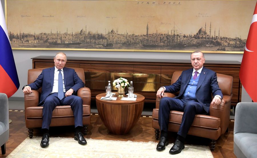 <p>Президент России Владимир Путин и турецкий лидер Реджеп Тайип Эрдоган. Фото © Kremlin</p>