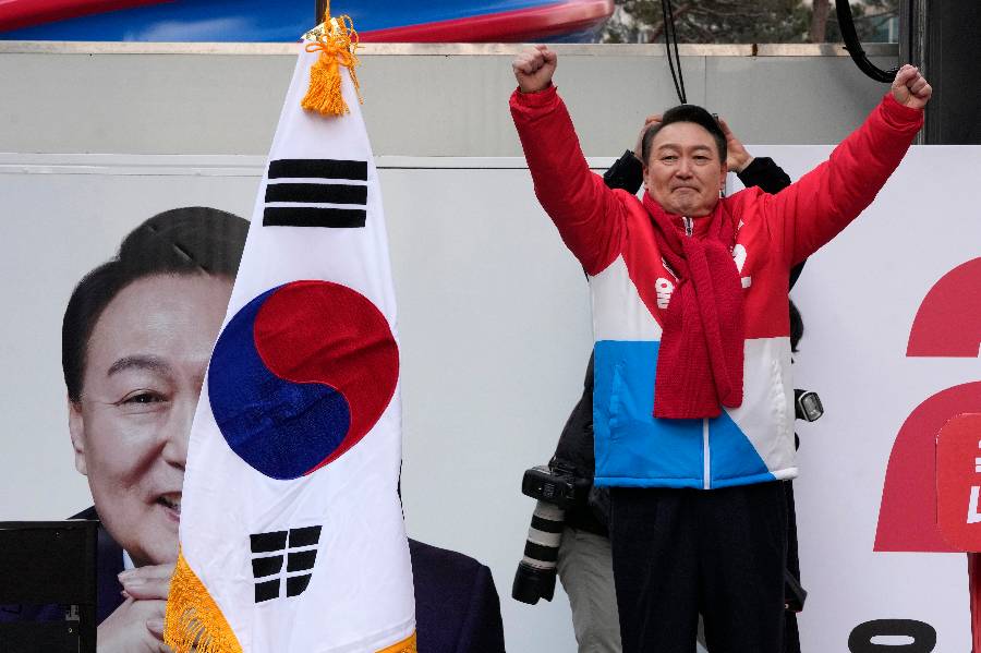 <p>Кандидат на пост президента Южной Кореи Юн Сок Ёль. Фото © ТАСС / AP</p>