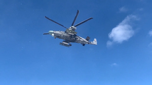 Минобороны показало видео уничтожения бронетехники ВСУ вертолётами авиации ВКС РФ
