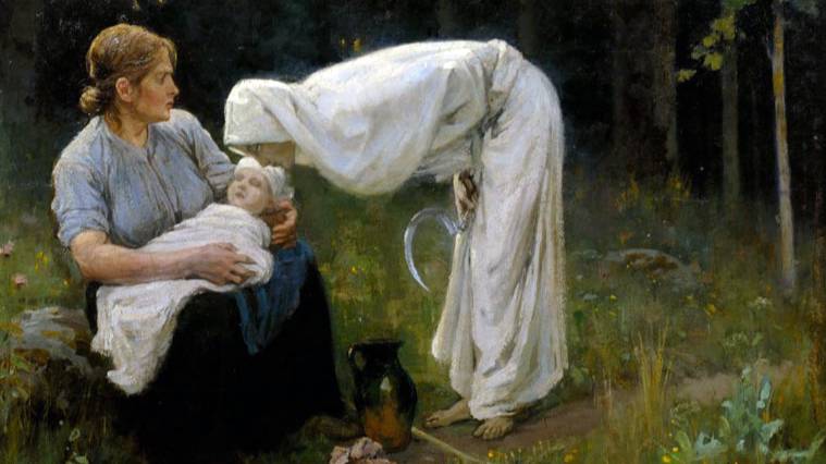 Картина Розенталса "Смерть" хранится в Латвийском национальном художественном музее. Изображение © Wikimedia Commons / Latvijas mākslas vēsture