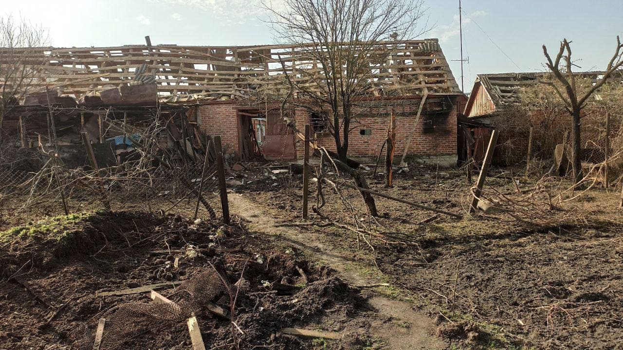 Последствия обстрела ВСУ села Головчино в Белгородской области. Фото © t.me / shot_shot