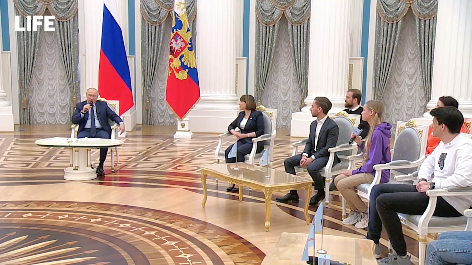 Наблюдательный совет ано. Встреча Путина с молодежью 2022.