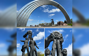 В Киеве демонтируют часть монумента Дружбы народов России и Украины
