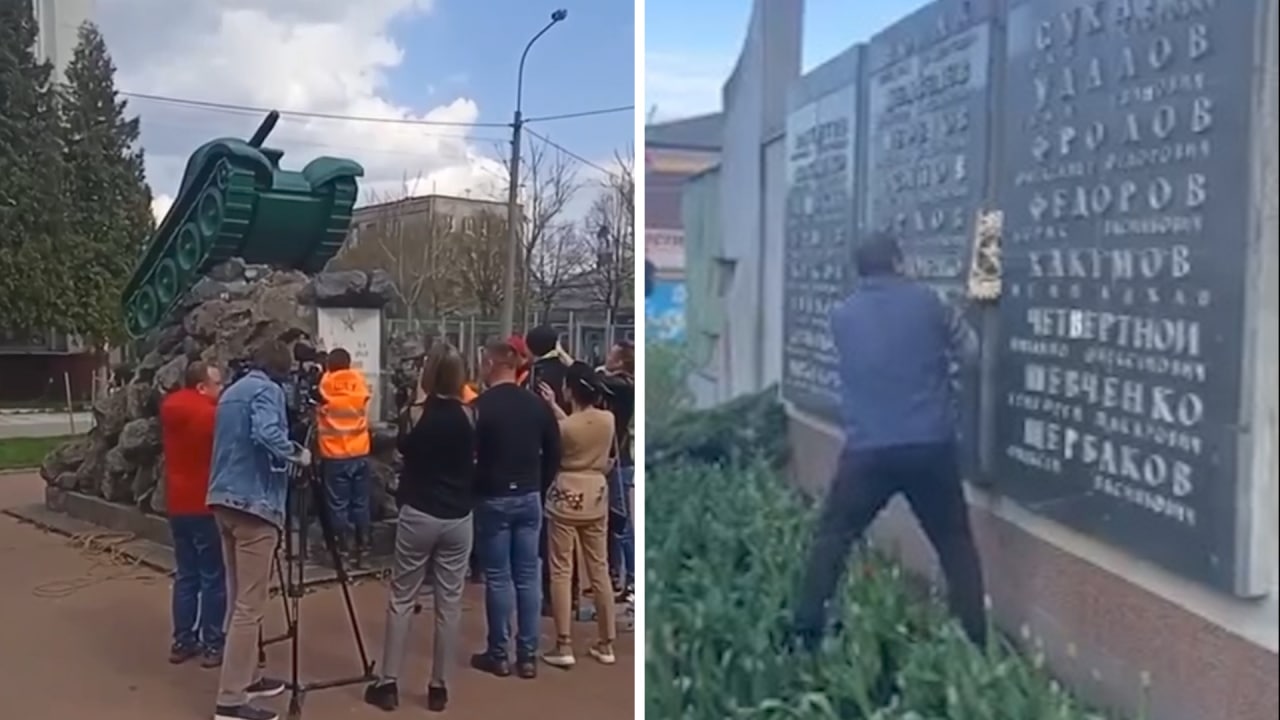 В Ровно демонтировали памятник на могиле Героя Красной армии