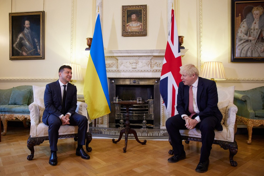Владимир Зеленский и Борис Джонсон. Фото © Офис президента Украины