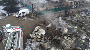 В Минусинском районе ликвидировали пожар, уничтоживший 20 домов