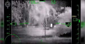 Минобороны показало кадры уничтожения замаскированных позиций ВСУ вертолётами Ка-52