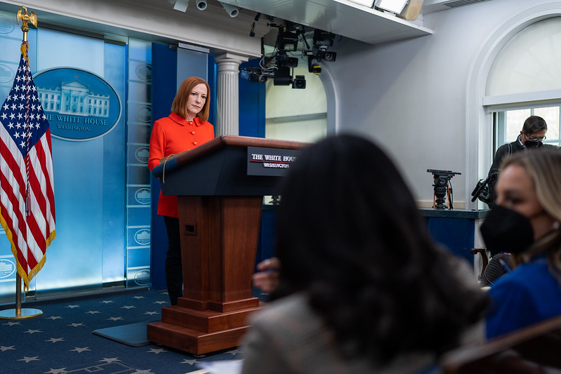 Пресс-секретарь Белого дома Джен Псаки. Фото © Flickr / whitehouse