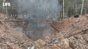 Лайф публикует первое видео с места падения истребителя МиГ-31 в Ленобласти