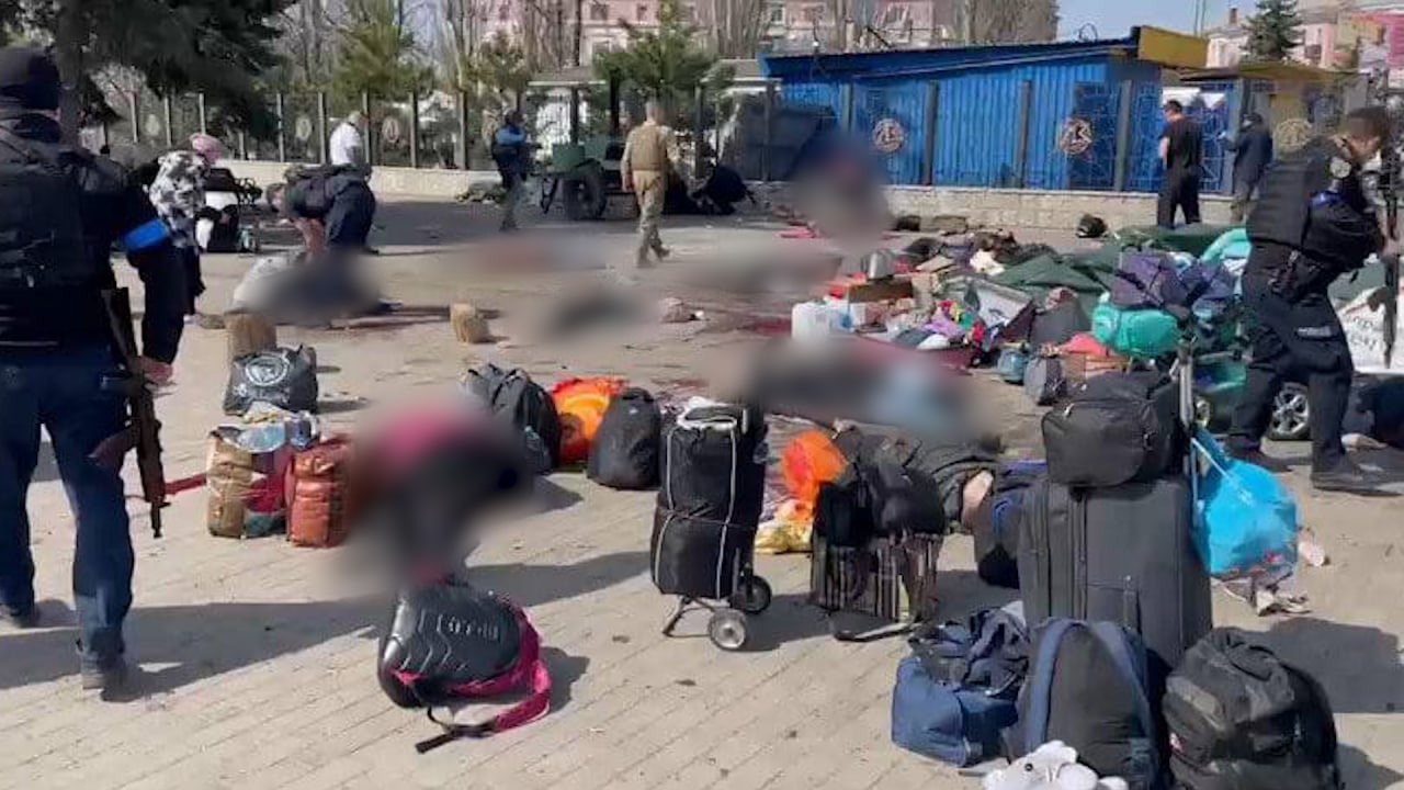 Жертвы ракетного удара по Краматорску. Фото © Telegram-канал ШТАБ ТерО ДНР