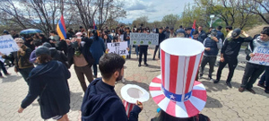 В Ереване прошёл митинг против биолабораторий США на территории Армении
