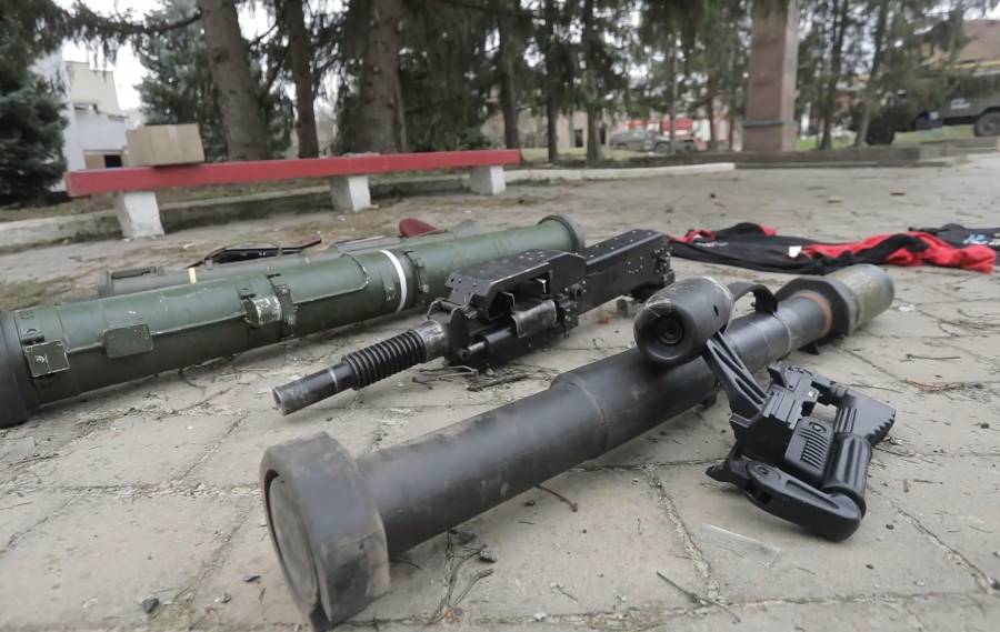 Трофейное украинское вооружение. Фото © ТАСС / Пресс-служба Минобороны РФ