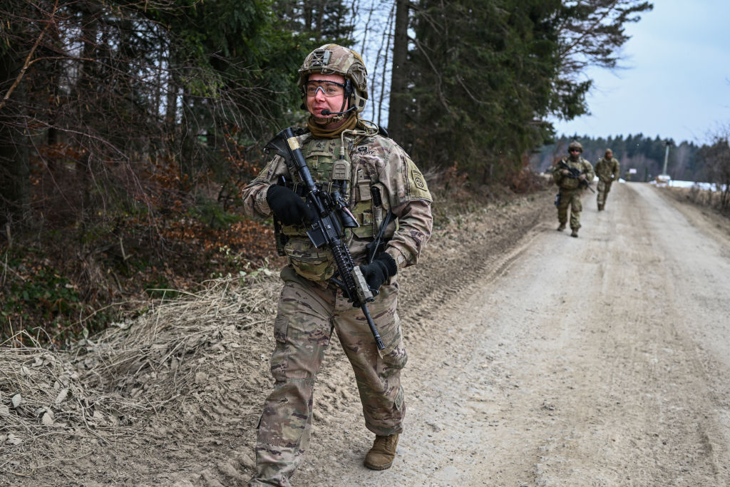 Войска США в Польше укрепляют восточный фланг НАТО на фоне военной операции на Украине. 7 марта 2022 года. Фото © Getty Images / Omar Marques