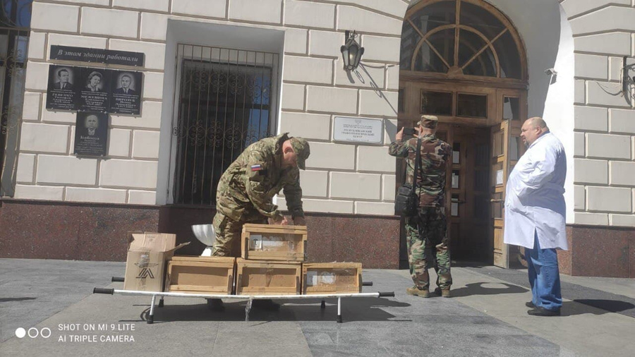 Казаки доставили медикаменты в ДНР. Фото © Терское общество любителей казачьей старины
