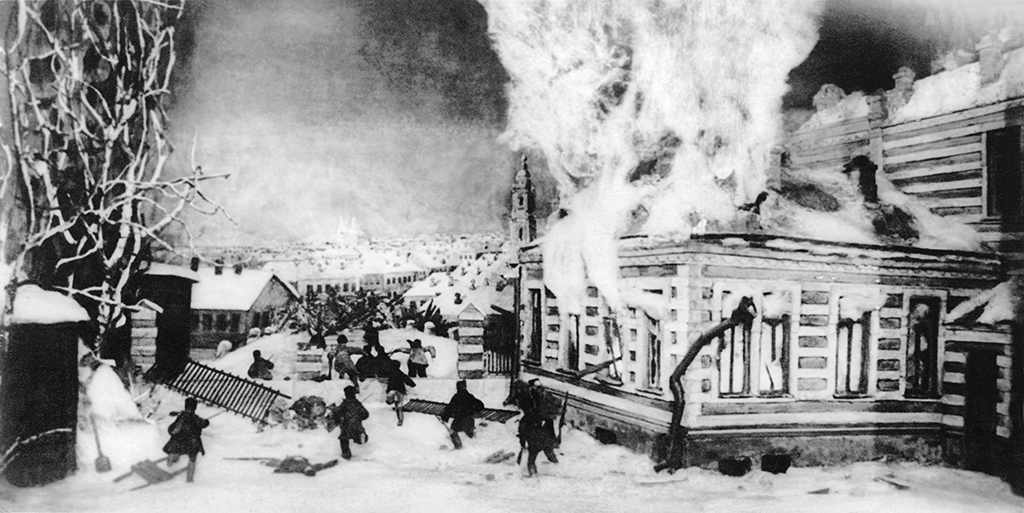 Москва. Тушение пожара. 1895 год. Фото © Репродукция Фотохроники ТАСС