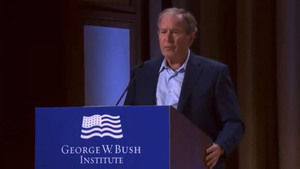 Буш-младший во время речи об Украине оговорился и заявил о "жестоком вторжении в Ирак"