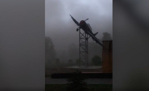 Город в Кузбассе накрыло угольной пылью из-за урагана