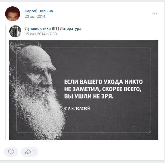 Посты Сергея Волынского в соцсети "ВКонтакте". Фото © VK/Сергей Волына 