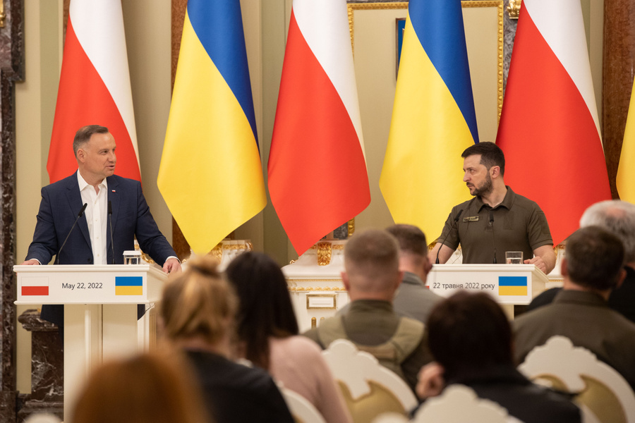 Владимир Зеленский и Анджей Дуда в Киеве. Фото © Офис президента Украины