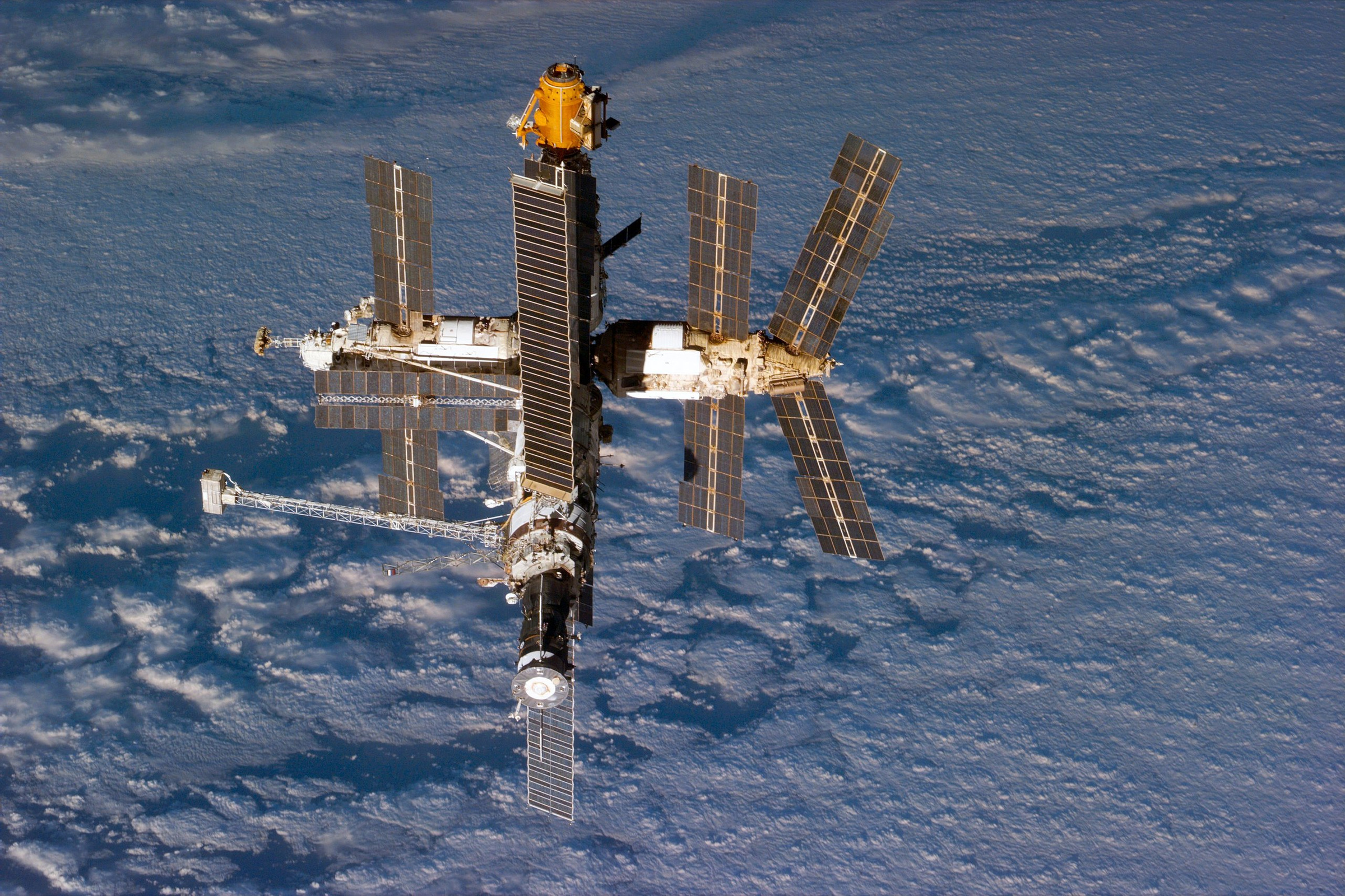 Фотография орбитальной станции "Мир". Фото © Wikipedia