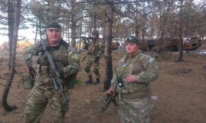 Супруги Янголенко воюют бок о бок. Фото © VK / Батальйон Слобожанщина
