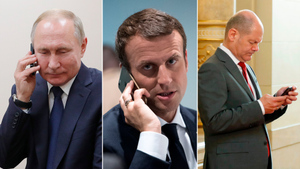 Путин, Макрон и Шольц договорились продолжить телефонные контакты
