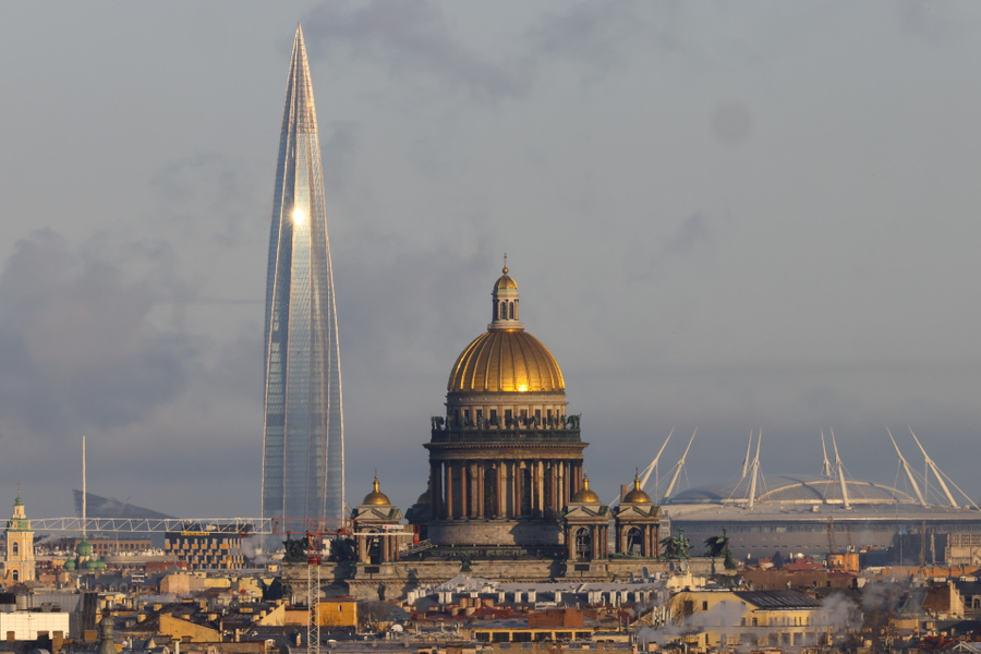 Штаб-квартира "Газпрома" в Санкт-Петербурге. Фото © ТАСС / Пётр Ковалёв