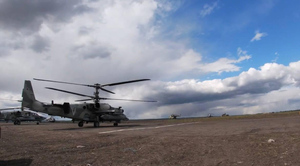 "Аллигатор" на задании: Минобороны показало видео уничтожения опорного пункта ВСУ вертолётами Ка-52