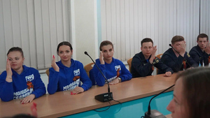 Церемония открытия представительства "Молодой гвардии Единой России" в ЛНР. Фото © Предоставлено LIFE