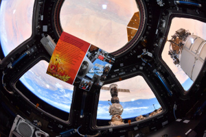 Российские космонавты на МКС присоединились к акции "Бессмертный полк"